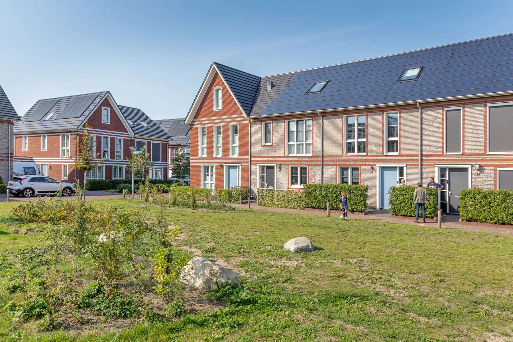 Het plantsoen in Lux, Huizen.